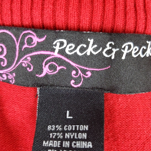 Peck & Peck ❤  Beautiful red sleeveless jacket - Picture 7 of 8